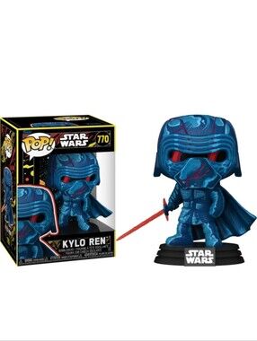 RETRO FUNKO POP! Kylo REN  BLUE AND RED STAR WARS  " New"